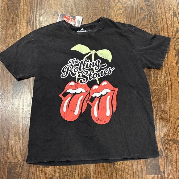 The Rolling Stones Black and Red Short Sleeve Tee - Picture 1 of 4